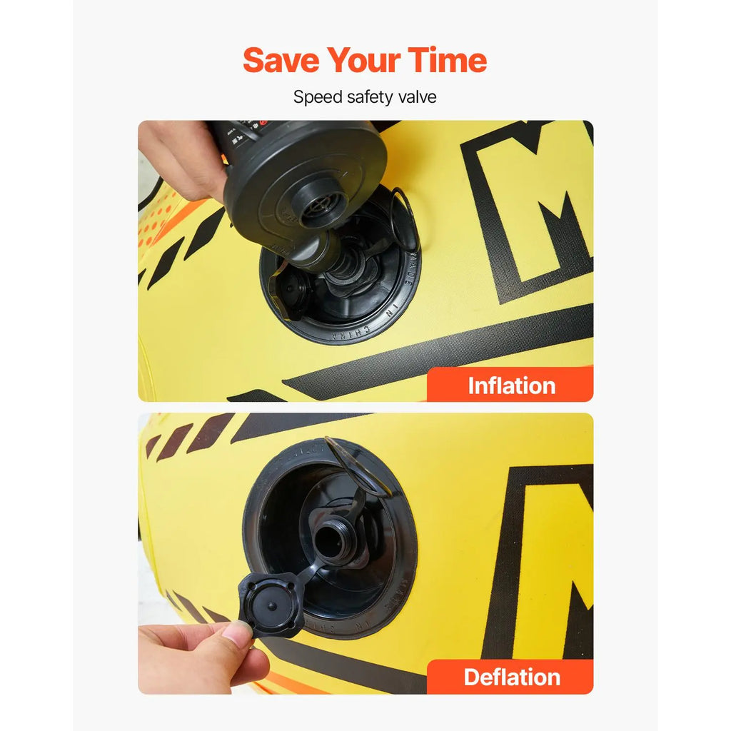 【Fathersdaygift】Vevor Booster Ball, Towable Tube Rope Performance Ball, Thickened PVC Inflatable Booster Balls for Boating and Water Sports - with High Tensile Strength Rope and Speed Safety Valve