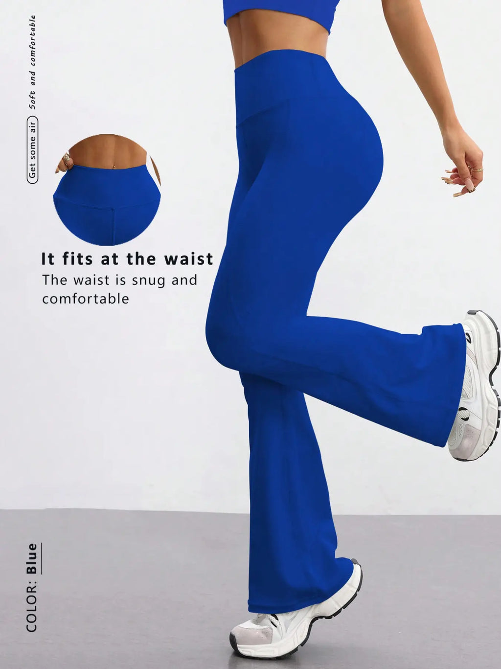 Women'S Yoga Sport Pants, High Waist Slim Fit Bell Bottoms, High Rise Leggings, Quick-Dry Stretch Fabric, Fashionable and Versatile, Suitable for Various Occasions, Activewear Bottoms