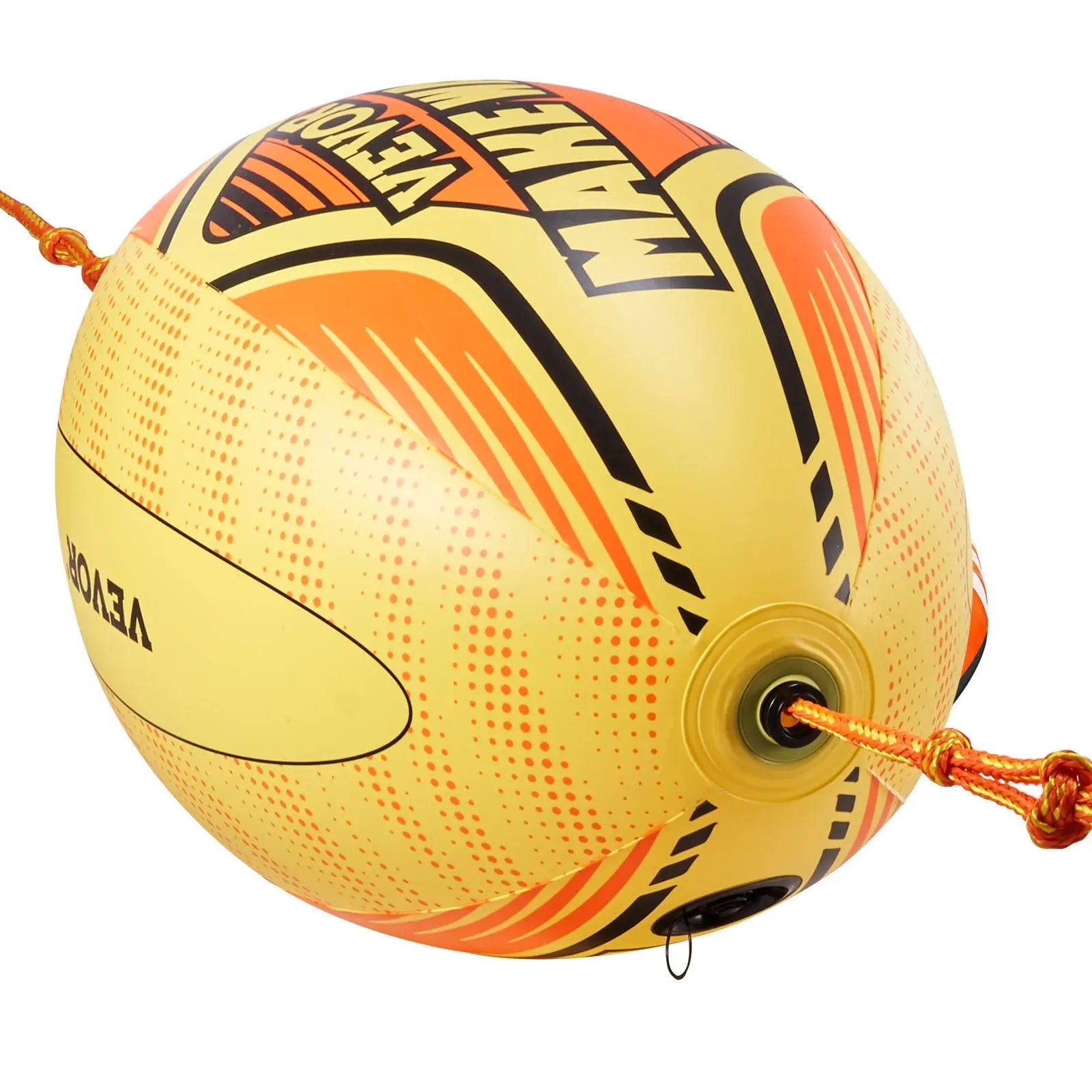 【Fathersdaygift】Vevor Booster Ball, Towable Tube Rope Performance Ball, Thickened PVC Inflatable Booster Balls for Boating and Water Sports - with High Tensile Strength Rope and Speed Safety Valve